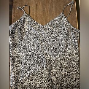 A new day black and white leopard slip dress